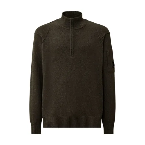 Lambswool GRS Half Zip Sweater - C.p. Company - Modalova