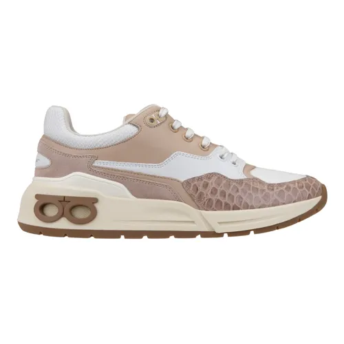 Lace-Up Sneakers - Ferragamo - Modalova