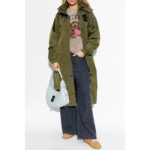 Loose-fit Parka with Hood - Ganni - Modalova