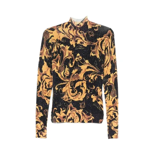 Baroque High-Neck Sweater - Versace Jeans Couture - Modalova