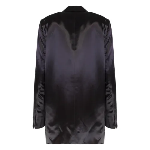 Satin Double-Breasted Jacket - Dries Van Noten - Modalova