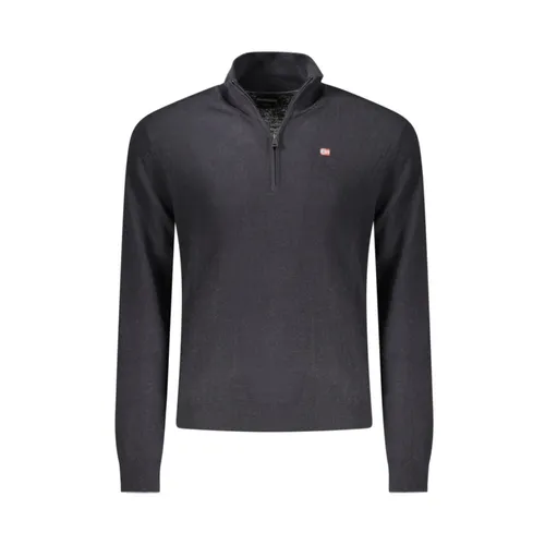 Black Wool Men Sweater - Napapijri - Modalova