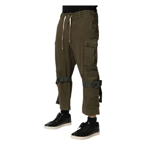 Brown Cargo Drawstring Pants - Dolce & Gabbana - Modalova