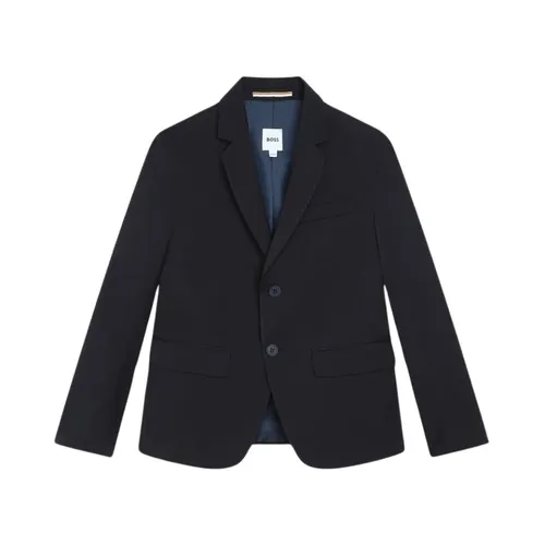 Elegant Wool Blend Buttoned Jacket - Hugo - Modalova