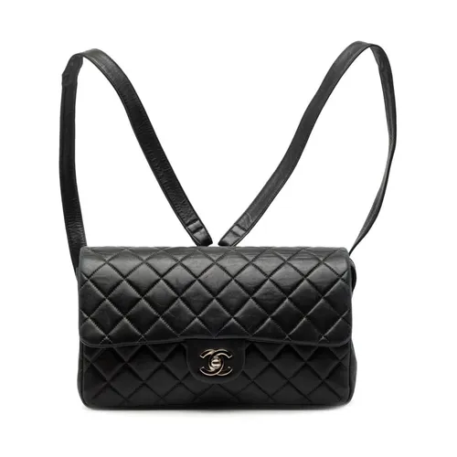 Pre-owned Quilted Leather Backpack - Chanel Vintage - Modalova
