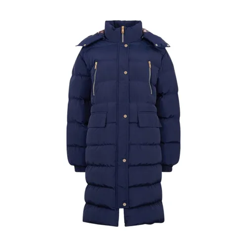 Marble Print Down Jacket - Roberto Cavalli - Modalova