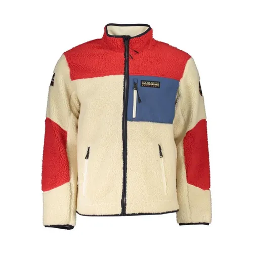 White Polyester Jacket with Zip Closure - Napapijri - Modalova