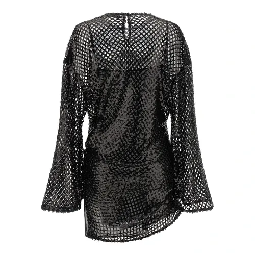 Sequin Mesh Mini Dress - The Attico - Modalova