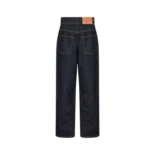 Cotton denim pants - Moschino - Modalova