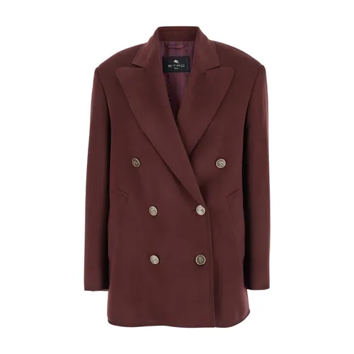 Oversize Caban Coat - Etro - Modalova