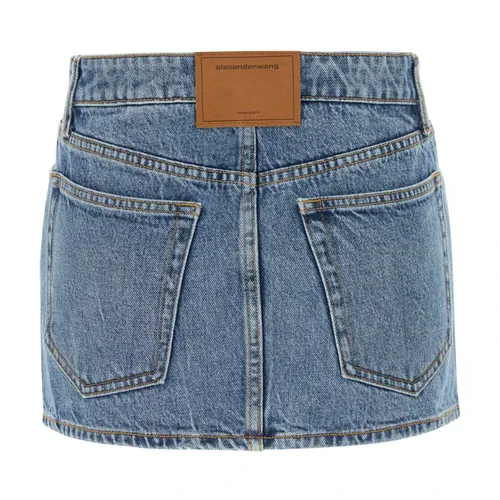 Denim Mini Skirt - Alexander Wang - Modalova