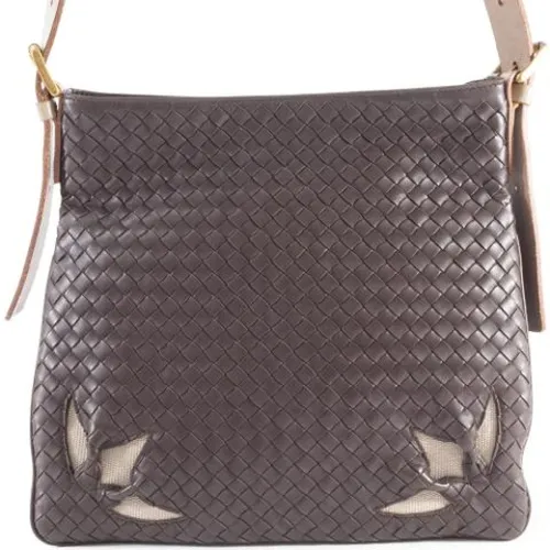 Pre-owned Leather Shoulder Bag - Bottega Veneta Vintage - Modalova