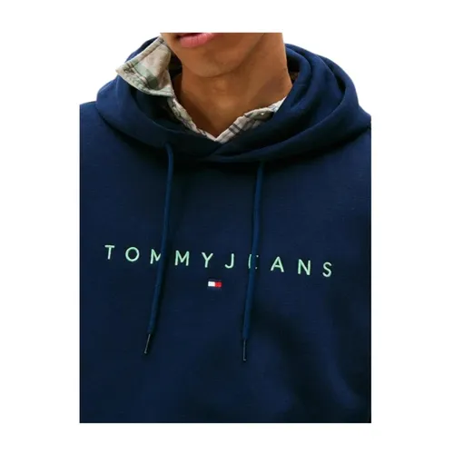Navy Blue Logo Sweatshirt - Tommy Hilfiger - Modalova