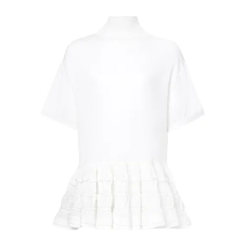 Ribbed Turtleneck Top - Alaïa - Modalova