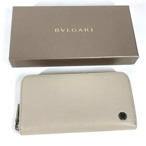 Pre-owned Leather Wallet - Bvlgari Vintage - Modalova