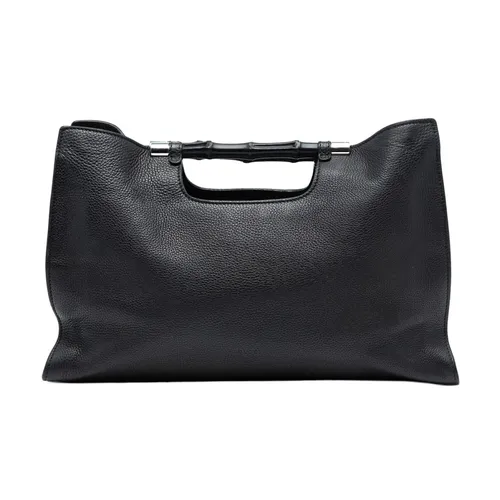 Pre-owned Leather Top Handle Bag - Gucci Vintage - Modalova
