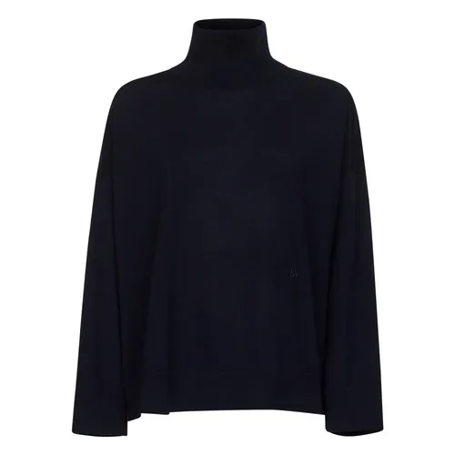 Blue Wool Sweater with BV Embroidery - Bottega Veneta - Modalova