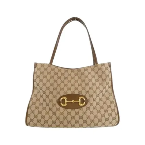 Pre-owned Canvas Tote Bag - Gucci Vintage - Modalova