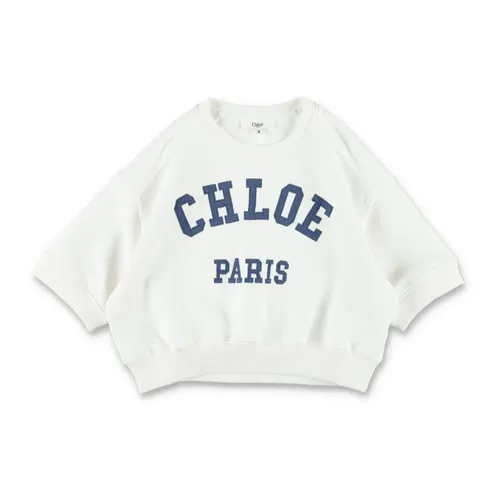 Fleece Crop Logo - Chloé - Modalova