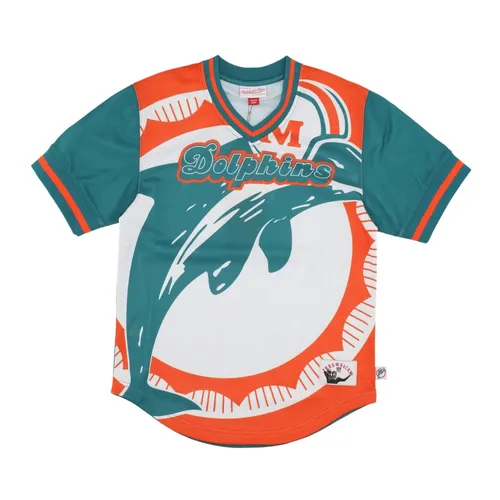 Miami Dolphins Mesh V-neck Jacket - Mitchell & Ness - Modalova