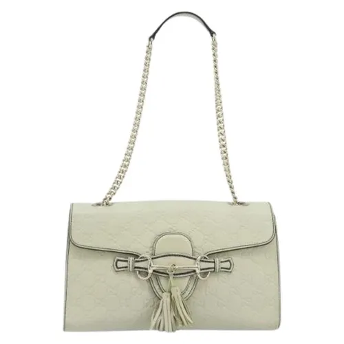 Pre-owned Leather Shoulder Bag - Gucci Vintage - Modalova