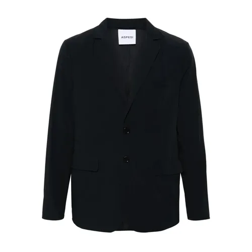 Nylon Single Breasted Blazer - Aspesi - Modalova