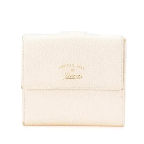 Pre-owned Double Hook Leather Wallet - Gucci Vintage - Modalova