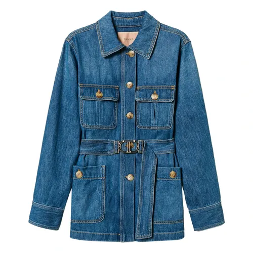Denim Safari Jacket - Twinset - Modalova