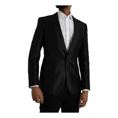 Silk Blend One-Button Blazer - Dolce & Gabbana - Modalova