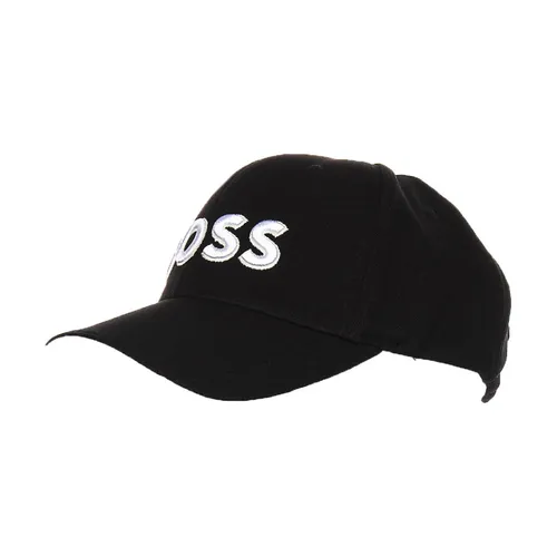 Black White Cotton Cap Stylish Model - Hugo - Modalova