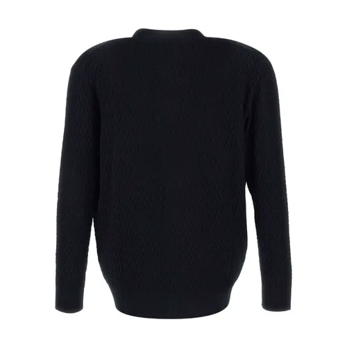 Ribbed Cardigan - Paolo Pecora - Modalova