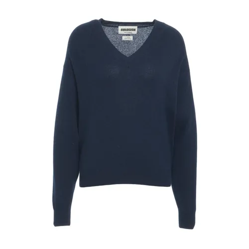 Cashmere V-Neck Sweater Blu Aw25 - Crush - Modalova
