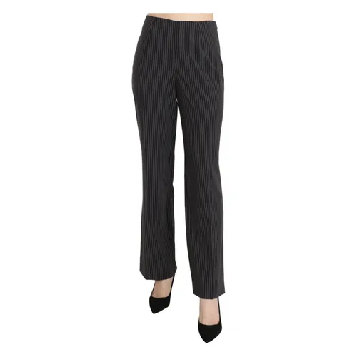 Elegant Striped Straight Fit Trousers - Bencivenga - Modalova
