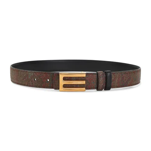 Logo Buckle Belt - Etro - Modalova