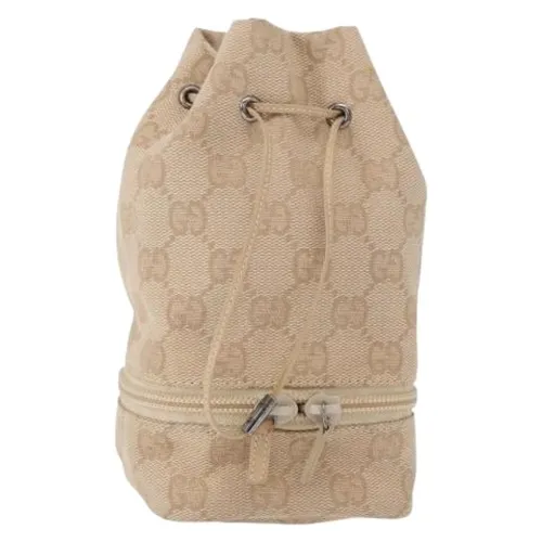 Pre-owned Canvas Bucket Bag - Gucci Vintage - Modalova