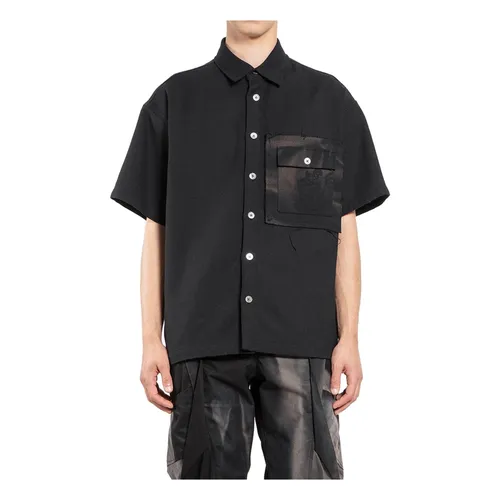 Sun-Bleached Patch Pocket Shirt - JiyongKim - Modalova