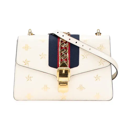 Pre-owned Elegant Shoulder Bag with Decorative Accents and Chain Detail - Gucci Vintage - Modalova