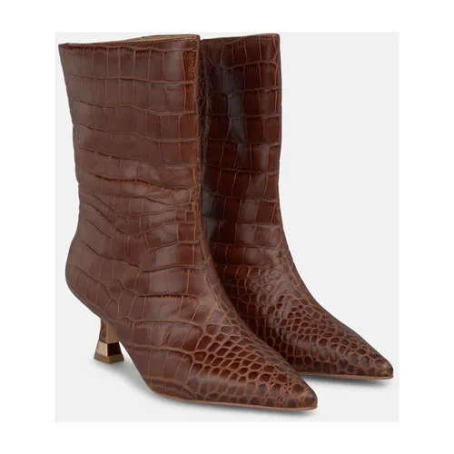 Metallic heeled ankle boot - Alma EN Pena - Modalova