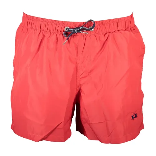 Swim Trunks with Elastic Waist - La Martina - Modalova