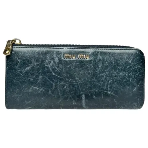 Pre-owned Leather Wallet - Miu Miu Pre-owned - Modalova
