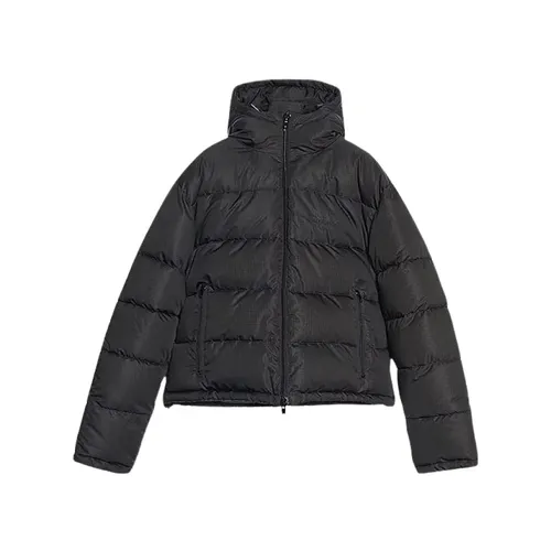 Quilted Down Jacket with Foldable Hood - Balenciaga - Modalova