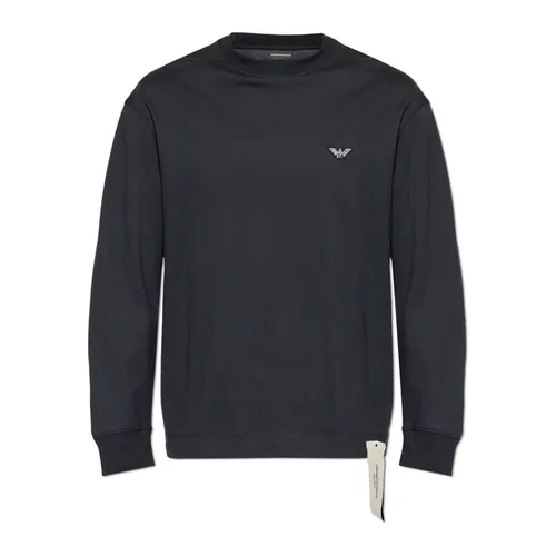 T-shirt a maniche lunghe - Emporio Armani - Modalova