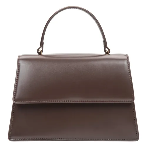 Small Leather Satchel Handbag - Estro - Modalova