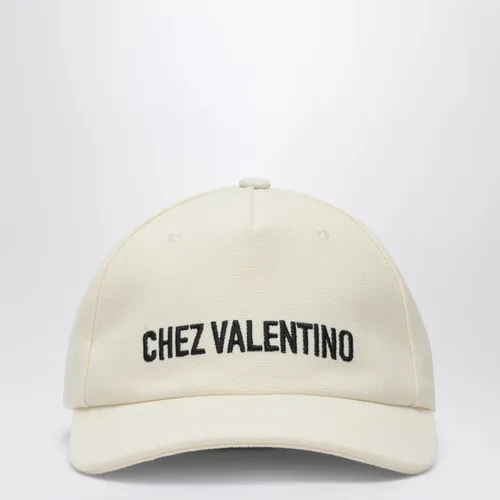 White Visor Hat - Valentino - Modalova