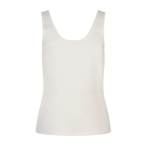 White Tank Top with Logo - Chloé - Modalova