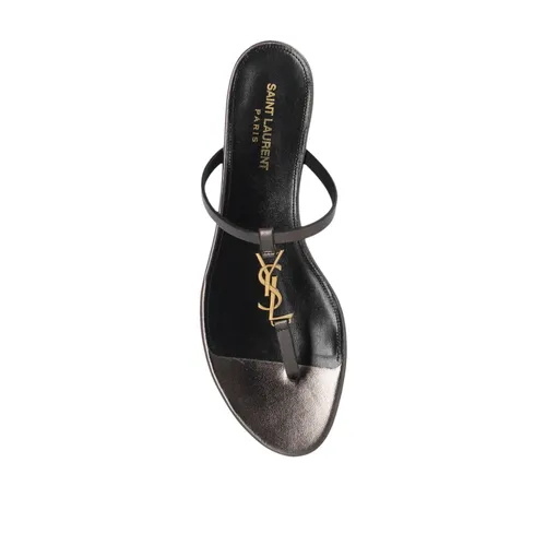 Cassandra Logo Thong Sandals - Saint Laurent - Modalova