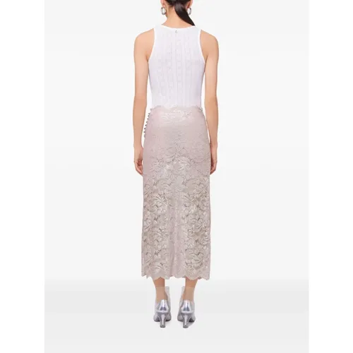 Pink and Silver Skirt - Rabanne - Modalova