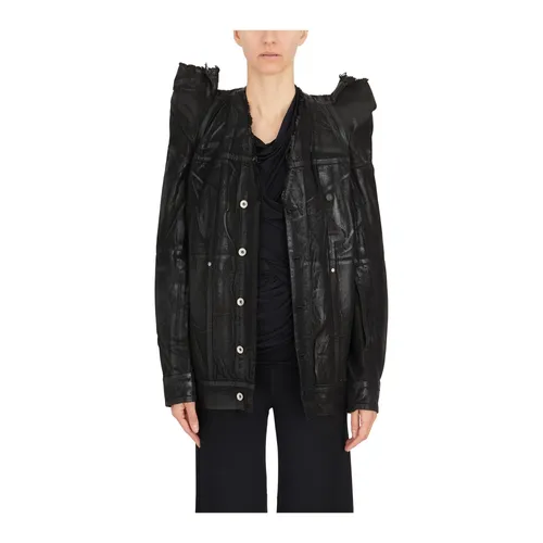 Coated Cotton Worker Jacket - Rick Owens - Modalova
