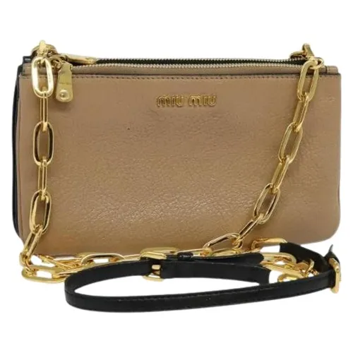 Pre-owned Leather shoulder-bags - Miu Miu Pre-owned - Modalova