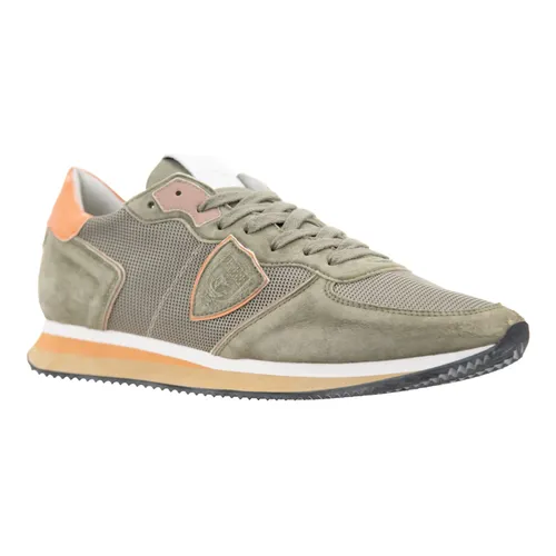 Suede Lace-Up Sneakers - Philippe Model - Modalova